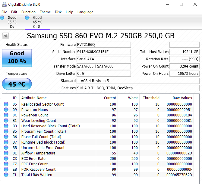 img 1 attached to 💾 SAMSUNG 860 EVO - 250GB M.2 SATA SSD with V-NAND Technology (MZ-N6E250BW) - Internal Solid State Drive review by Mateusz Uliasz ᠌