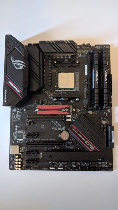 img 1 attached to ASUS ROG Strix B550-F Gaming (WiFi 6) AMD AM4 Zen 3 Ryzen 5000 & 3rd Gen Ryzen 🎮 ATX Gaming Motherboard | PCIe 4.0, 2.5Gb LAN, BIOS Flashback, HDMI 2.1, Addressable Gen 2 RGB Header, Aura Sync review by Wiktor Pozna ᠌