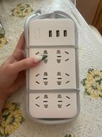img 2 attached to Extender Xiaomi Mi Power Strip 6 CXB6-1QM NRB4025CN, 6 outlets, 10A / 2500 W white 1.8 m review by Ada Banas ᠌