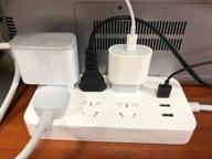 img 2 attached to Extender Xiaomi Mi Power Strip 6 CXB6-1QM NRB4025CN, 6 outlets, 10A / 2500 W white 1.8 m review by Stanislaw Wysocki ᠌