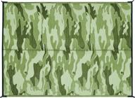🏞️ camco design 42886 reversible camo outdoor mat - 6ft by 9ft logo