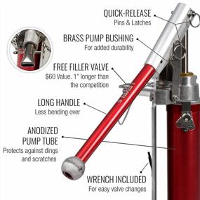 img 3 attached to Mud Compound Pump With Free Box Filler Valve - LEVEL5 Pro-Grade Quick Change Wrench For Sheetrock, Drywall, Gyprock, Plasterboard And Wallboard ($57 Value) 4-771