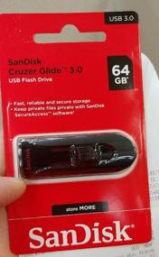 img 3 attached to 💾 Флеш-диск SanDisk Cruzer Glide 256 Гб USB 3.0 SDCZ600-256G - Не Розничный Вариант для Быстрого Хранения Файлов