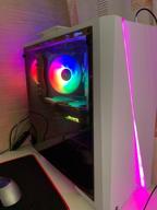 img 1 attached to Aerocool Cylon Mini Micro ATX White PC Box with RGB 13 Window and 8Cm Fan review by Velizar Velinov ᠌