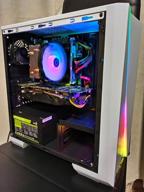 img 1 attached to Aerocool Cylon Mini Micro ATX White PC Box with RGB 13 Window and 8Cm Fan review by Boyan Denkov ᠌