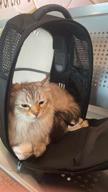 img 3 attached to Convenient and Comfortable PETKIT Pet Backpack Carrier for Cats review by Czeslawa Gorska ᠌