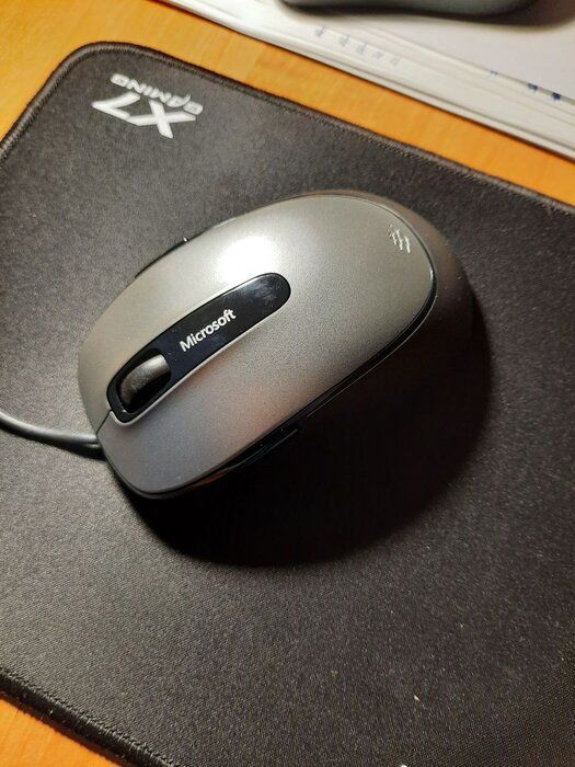 img 2 attached to 🖱️ Upgrade Your Computer Workstation with the Microsoft Comfort Mouse 4500 for Business in Lochness Gray - Wired USB Mouse with Customizable Buttons Compatible with PC/Laptop review by Stanisaw Lem ᠌