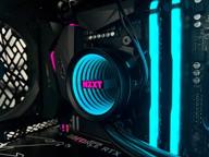 img 1 attached to 💦 Enhanced NZXT Kraken X63 280mm - RL-KRX63-01 - AIO RGB CPU Liquid Cooler - Innovative Rotating Infinity Mirror Design - Upgraded Pump - Powered by CAM V4 - RGB Connector - AER P 140mm Radiator Fans (2 Included) review by Michal Michal ᠌