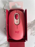 img 2 attached to Logitech POP Mouse - Wireless Emoji Customizable Mouse, SilentTouch, Precision/Speed Scroll, Compact Bluetooth Design, Multi-Device Support, OS Compatible - Daydream Mint review by Wiktor Krel ᠌
