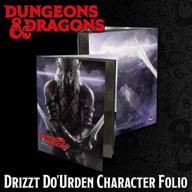 unleash adventure with the official drizzt character folio for dungeons & dragons logo