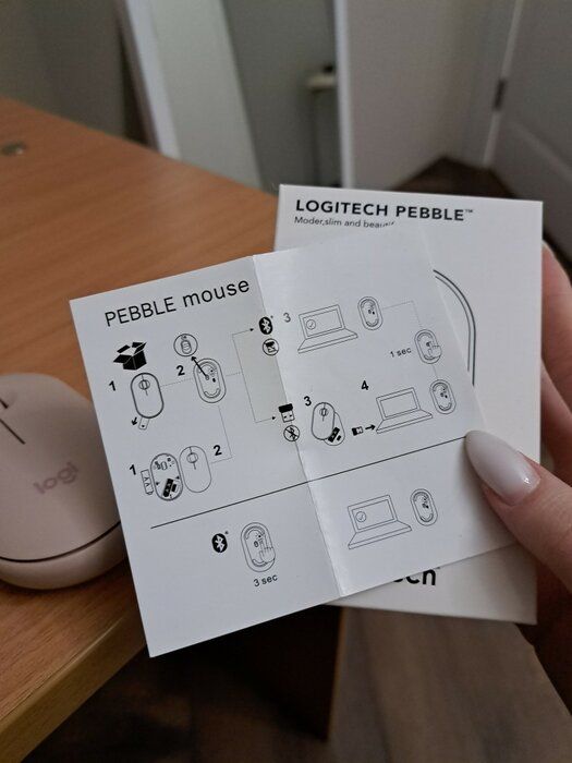img 1 attached to Enhance Your iPad Experience with Logitech Pebble i345 Wireless Bluetooth Mouse in Stylish Off White review by Ada Kosakiewicz ᠌