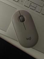 img 1 attached to Enhance Your iPad Experience with Logitech Pebble i345 Wireless Bluetooth Mouse in Stylish Off White review by Janis Gailitis ᠌