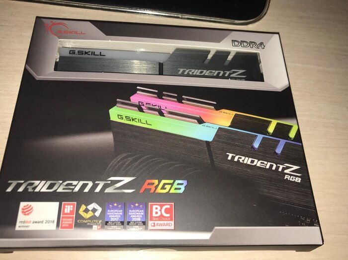 img 1 attached to 🔷 G.Skill Trident Z RGB Series 16GB (2 x 8GB) 288-Pin SDRAM (PC4-25600) DDR4 3200 CL14-14-14-34 1.35V Dual Channel Desktop Memory - F4-3200C14D-16GTZR review by Janis Bike ᠌