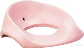 img 4 attached to 🚽 Pink Soft Toddler Potty Training Toilet Seat with Handles & Splash Guard - Coindivi Non-Slip Cushion for Boys & Girls, Fits Regular Toilets