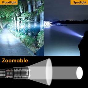 img 2 attached to 120000 High Lumens Rechargeable Super Bright XHP120 USB Tactical Flashlight - 5 Modes, Waterproof & Zoomable For Camping, Hiking & Emergencies.
