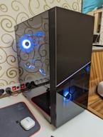 img 1 attached to MSI MPG SEKIRA 100R Premium Mid-Tower Gaming PC Case: Tempered Glass Side Panel, Liquid Cooling Support up to 360mm Radiator, Two-Tone Design review by Wiktor Uhlig ᠌
