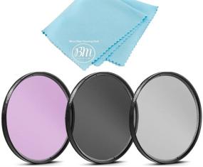 img 4 attached to Optimized 58mm Multi-Coated Filter Kit (UV-CPL-FLD) for Canon Rebel T5, T6, T6i, T7i, T8i, EOS 80D, EOS 90D, EOS 77D, SL3 Cameras with Canon EF-S 18-55mm is STM Lens