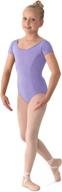 bloch mirella sleeve leotard lilac 14 girls' shoes ~ flats логотип