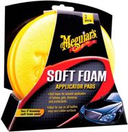🧽 meguiar's x3070 soft foam 4" applicator pads - 2-pack: smooth and gentle application for optimal results логотип