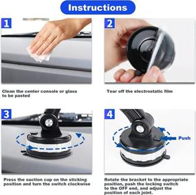 img 1 attached to 📱 Upgraded 360° Rotatable Suction Cup Phone Holder for Windshield/Dashboard Mount - One-Button Pop-up, Strong Suction Cell Phone Car Mount - Universal for iPhone, Samsung, Android (4-6.7 Inch)