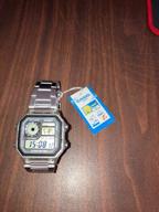 img 1 attached to CASIO AE-1200WHD-1A quartz watch, alarm clock, stopwatch, countdown timer, waterproof, display backlight review by Adam Kowalski ᠌