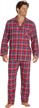 get cozy with everdream's men's flannel pajamas - 100% cotton, long pj set logo