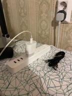 img 1 attached to Xiaomi Power Strip Surge Protector 3 Sockets 3 USB Black review by Momchil Kinov ᠌