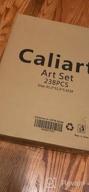 img 1 attached to Caliart 238-Piece Deluxe Art Set Painting Coloring Easel Craft Drawing Kits Gift Box For Artists Beginners 5-9-12 With Oil Pastels And Crayons review by Latasha Pizzino