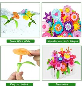 img 3 attached to Gifts Toys For 3, 4, 5, 6 Year Old Girls - DIY Flower Garden Building Kits Educational Outdoor Activity For Preschool Toddlers Playset STEM Toy Crafts Birthday Easter Gifts For Girls Kids