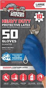img 1 attached to 🧤 Grease Monkey Disposable Latex Gloves Large-Tall - Pack of 50 by Big Time Products