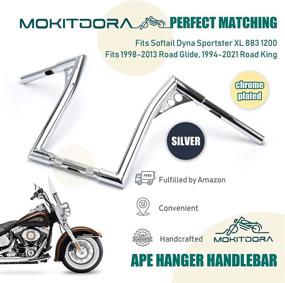 img 2 attached to MoKitDora Handlebar Sportster Softail Touring