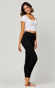 img 1 attached to Premium Buttery Soft High Waisted Leggings For Women - Full Length, Capri Length And Shorts - Reg And Plus Size - 5