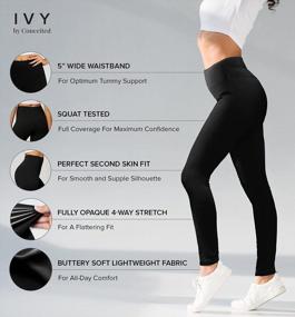 img 3 attached to Premium Buttery Soft High Waisted Leggings For Women - Full Length, Capri Length And Shorts - Reg And Plus Size - 5