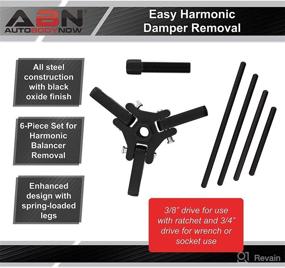 img 1 attached to 🔧 6-Piece Harmonic Damper Pulley Puller Set for Easy Harmonic Balancer Removal on Chrysler, GM, and Mitsubishi Vehicles