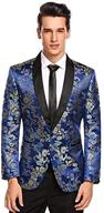 coofandy men's floral dress suit luxury embroidered wedding blazer dinner tuxedo jacket for party логотип