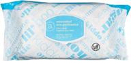👶 unscented amazon elements baby wipes - 80 count, convenient flip-top packs logo