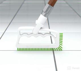 img 2 attached to 🧽 Fuginator Tile and Grout Scrub Brush: Sturdy Nylon Bristle Cleaning Brush - Ideal for Bathtub, Shower, Floor Joints, and Tile Seams - Bathroom and Kitchen Supplies for Efficient Scrubbing