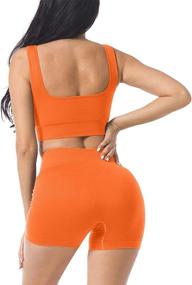 img 1 attached to JNINTH'S Seamless Workout Sets: Perfect 2-Piece Yoga Outfits For Women Featuring High-Waist Leggings And Sports Bra.