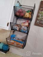 img 1 attached to Organize Your Kitchen With Granrosi Set Of 2 Large Bronze Wire Storage Baskets review by Drew Cage