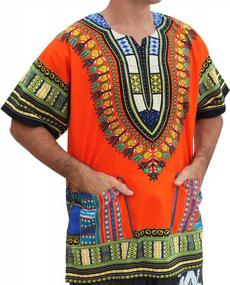 img 1 attached to Experience Colorful African Fashion With RaanPahMuang'S Unisex Dashiki Cotton Shirts!