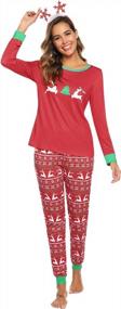 img 4 attached to Get Festive With Sykooria'S Reindeer Matching Christmas Pajama Set For The Whole Family!