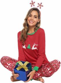 img 3 attached to Get Festive With Sykooria'S Reindeer Matching Christmas Pajama Set For The Whole Family!