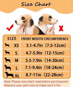 img 1 attached to Super Soft Nylon Dog Muzzle - Prevents Biting, Barking & Chewing - Reflective Strips & Adjustable Breathability For Small To Large Dogs (S, Red)