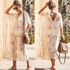 img 1 attached to 👗 Stylish Women's Oversize Kaftan Cover Up - Ideal for Beachwear & Swimsuits