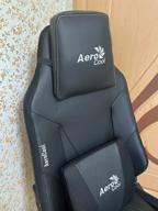 img 2 attached to Computer chair AeroCool Admiral gaming, upholstery: faux leather, color: smoky black review by Stanislaw Was ᠌