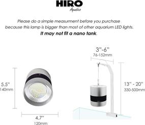 img 1 attached to Enhance Your Aquarium with the HIRO AQUATICS WRGB Full Spectrum Pendant Aquarium Light: Built-in Cooling Fan Included