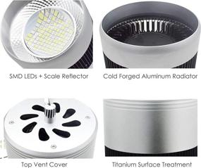 img 2 attached to Enhance Your Aquarium with the HIRO AQUATICS WRGB Full Spectrum Pendant Aquarium Light: Built-in Cooling Fan Included