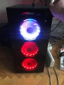 img 11 attached to Ginzzu CL280 case fan 4*12CM RGB, Controller remote CRC6, tempered glass hinged with magnetic lock