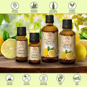 img 3 attached to Pure Italian Lemon Essential Oil 1.7 Fl Oz - 100% Natural And Undiluted - Perfect For Aromatherapy, Home Fragrances, And Intensive Care For Face, Body, Skin, And Hair - Great With Other Essential Oils
