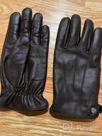 img 1 attached to Vislivin Mens Leather Gloves Touchscreen Cold Weather Gloves Leather Driving Glove review by Ken Pinell